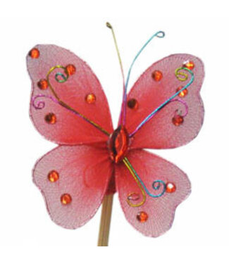 4A Bijsteker 50cm Vlinder Orient 7cm ( x 25 )