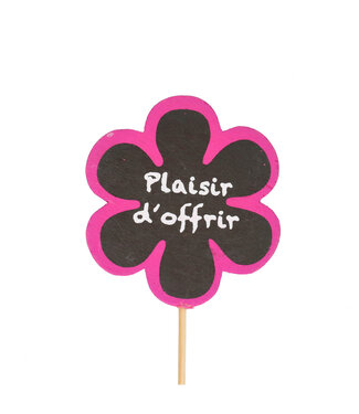4A Bijsteker 50cm Bloem plaisir 8cm | Per 25 stuks