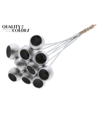 QC Bell Cup on stem Silver | Per 50 stuks