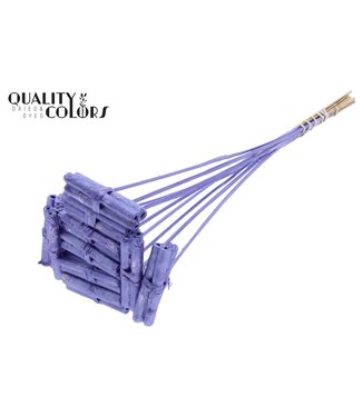 QC Jute Stick Posy on stem Metallic Purple | Per 50 stuks