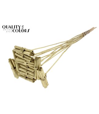 QC Jute Stick Posy on stem Gold | Per 50 stuks