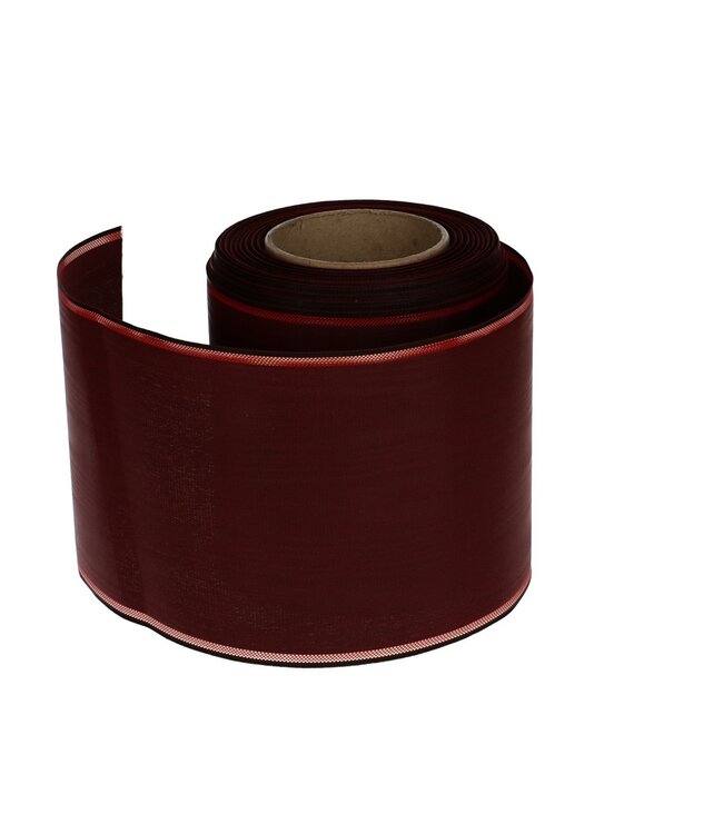 Bordeaux red ribbon Moire band | Width 100 millimetres | Length 25 metres | Available per piece