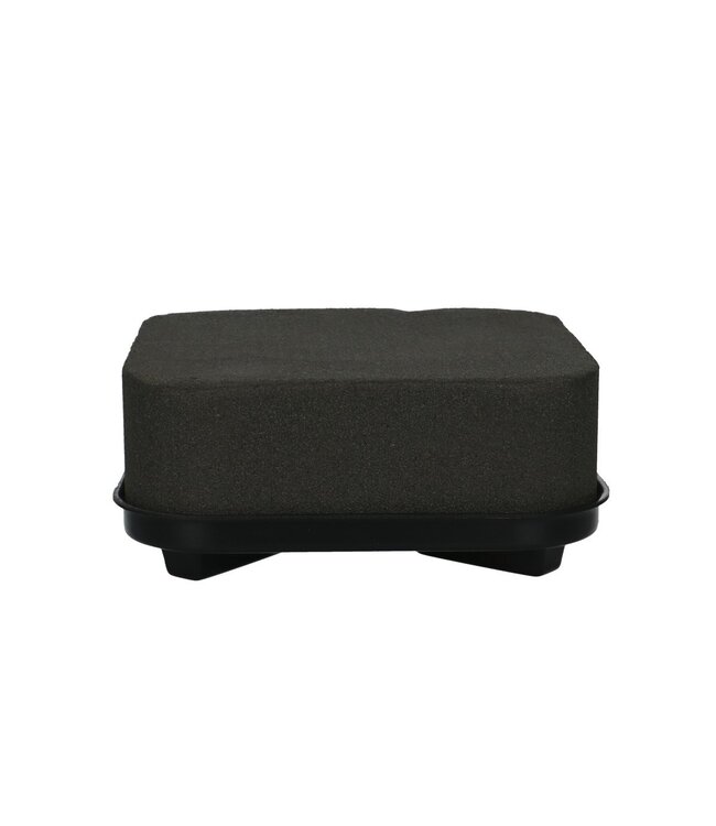 Coussin carré Oasis Eychenne noir | Longueur 20 centimètres | Commande par lot de 6 pièces