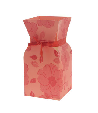 4A Support de bouquet rouge Vase à bouquet Vanity | Dimension 13 x 26 centimètres | Par 10 pièces