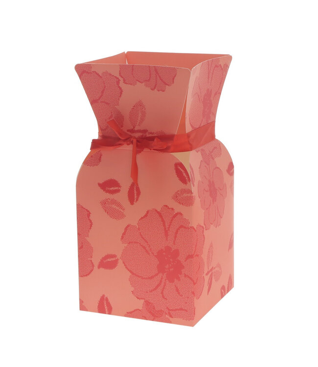 Red bouquet holder Bouquet vase Vanity | Size 13 x 26 centimetres | Available to order in sets of 10