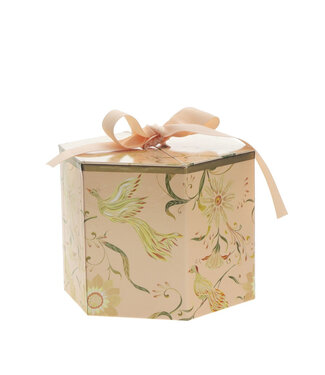4A Boekethouder Hatbox Birds | Diameter 15 centimeter | Hoogte 13 centimeter  | Per 6 stuks