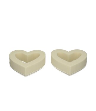 4A Oasis Kleur Hart open 18cm | Per 2 stuks