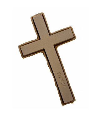 4A Brown Oasis Biolit cross | Dimensions 42 x 26 x 4.5 centimetres | Per 4 pieces