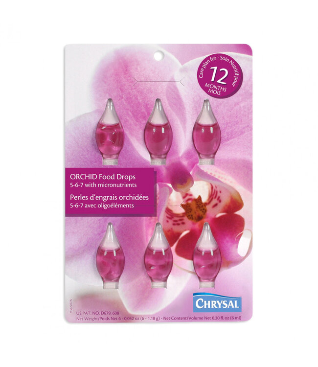 Pflege Chrysal Orchidee Food Drops | Verpackt pro 6 Drops | Einzelstück bestellbar