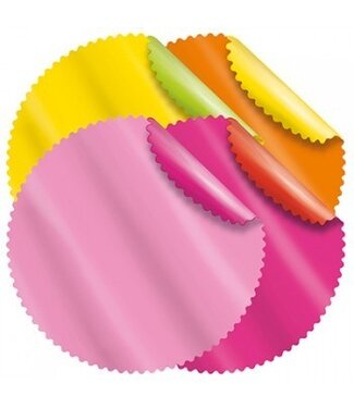 4A Folie Vel Rondella d58cm Assorti ( x 80 )