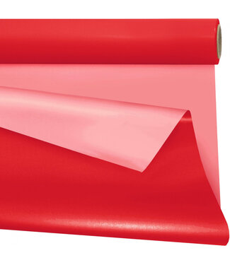 4A Rotes rosa Folie auf Rolle zweifarbig | Breite 80 Zentimeter | Länge 40 Meter | Pro Stück