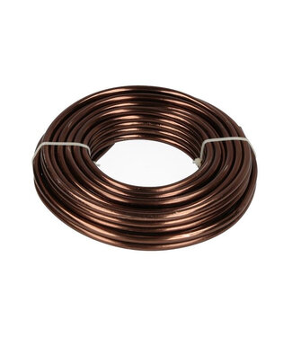 4A Brown aluminium wire | Diameter 5 millimetres | Length 9.5 metres | Weight 500 grams | Per piece