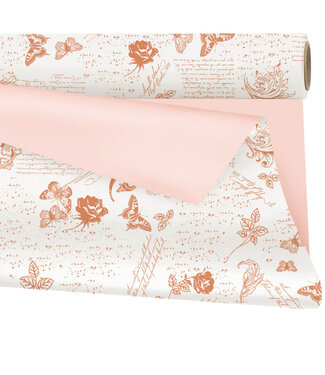 4A Folie Rol  80cm  25m Duo Mat Romance ( x 1 )