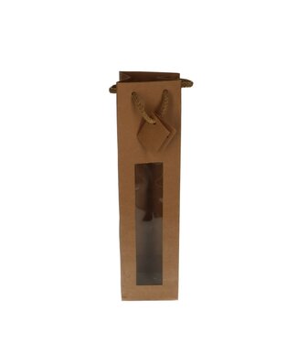 4A Sacs cadeaux pour vin | Dimensions 9 x 10 x 39 centimètres | Par 20 pièces