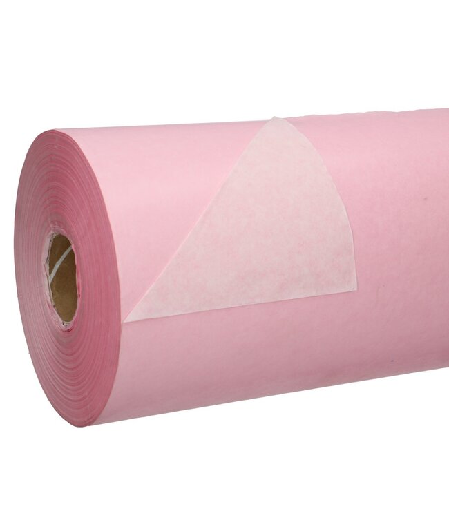 Papier rose blanc en rouleau | Largeur 75 centimètres | 40 grammes/m² | Commande par 10 kilos