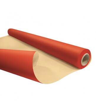 4A Papier rouge en rouleau résistant à l'eau Eco | Largeur 80 centimètres | Longueur 25 mètres | Par pièce