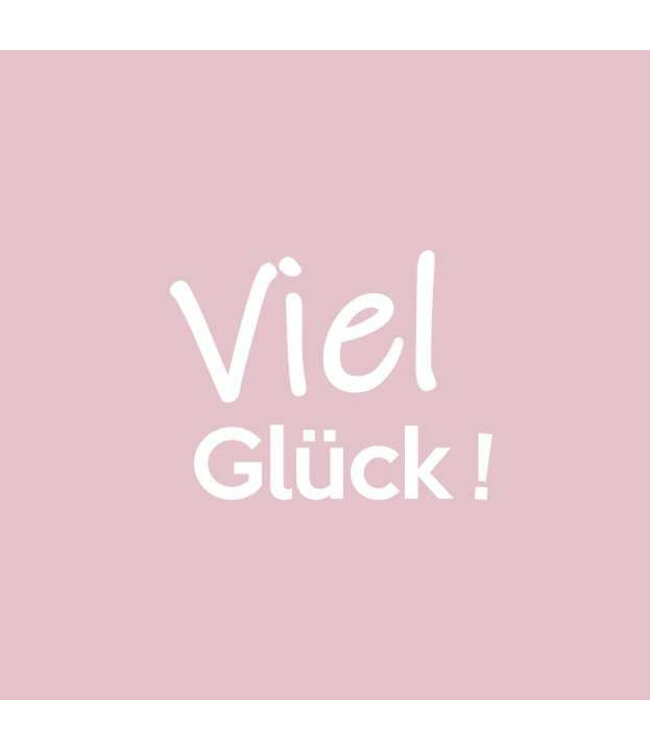 Labels Kaart 7*7cm x20 Viel Glück! ( x 1 )