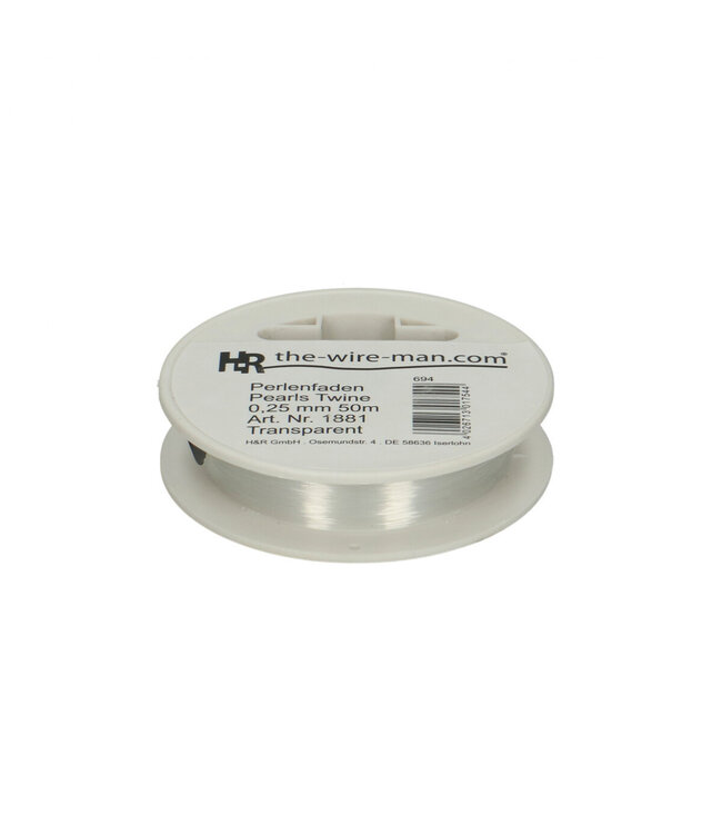 Nylon thread | Diameter 0.25 millimetres | Length 50 metres | Available to order individually