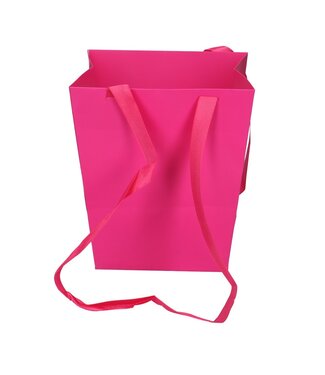 4A Fuchsia tassen Elegant | Afmeting 12.5 x 16.5 x 18 centimeter | Per 10 stuks