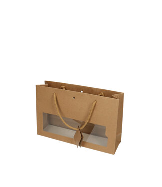 4A Tassen Gift bag venster 28*8*18cm ( x 12 )