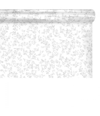 4A Wit naturelle folie op rol vogelmotief | Breedte 80 centimeter | Lengte 100 meter | Per stuk