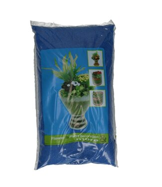 4A Sable de garniture bleu foncé en pot | Diamètre 0,5 millimètre | Poids 5 kilos | Par pièce