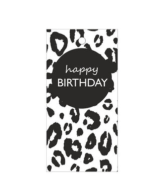 4A Labels Kaart 5 x 10 centimeter x20 Happy Birthday | Per stuk
