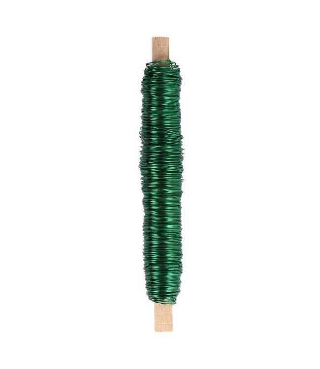 Green metal wire | Diameter 0.5 millimetres | Weight 100 grams | Available to order individually