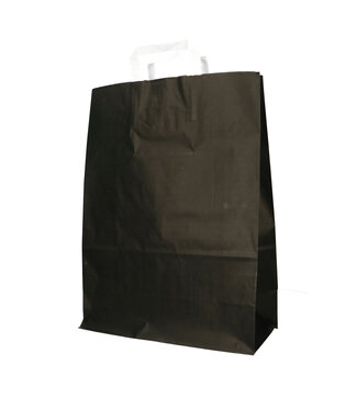 4A Black paper bags | Size 32 x 15 x 43 centimetres | Per 50 pieces