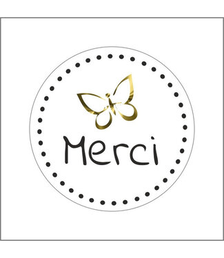 4A Labels Sticker 39mm x500 Merci ( x 1 )