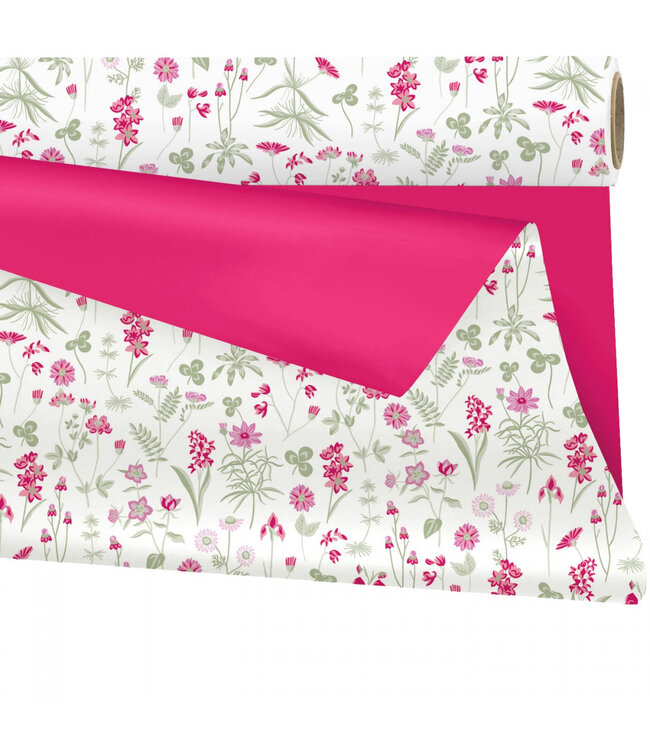 Folie Rol  80cm  25m Duo Mat Flowers ( x 1 )
