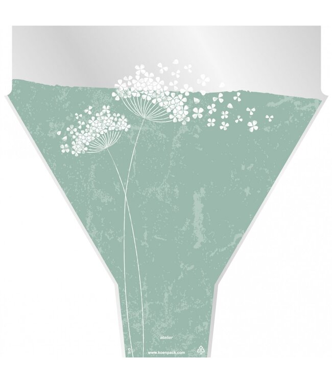 Green Covers Flower Wishes | Size 50 x 35 x 10 centimetres | Available to order per 50 pieces
