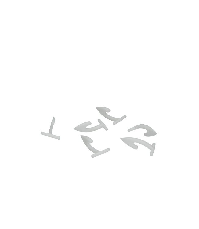 White Elastic Hooks | Wire Elastic Hooks | Available to order per 10,000 pieces