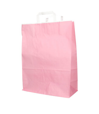 4A Sacs en papier rose clair | Dimensions 32 x 15 x 43 centimètres | Par 50 pièces