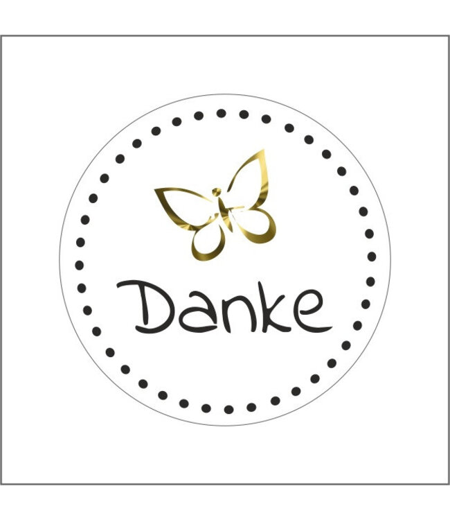 Labels Sticker 39mm x500 Danke ( x 1 )
