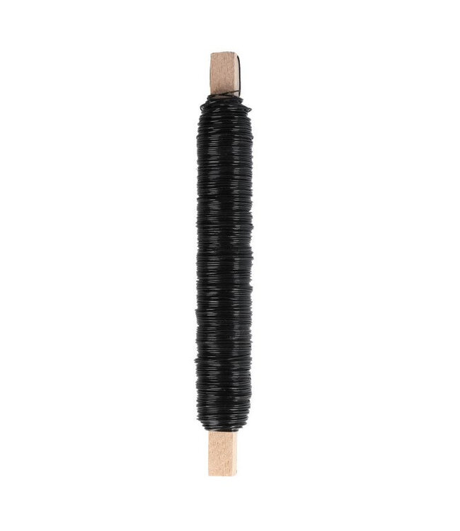 Black metal wire | Diameter 0.5 millimetres | Weight 100 grams | Available to order individually