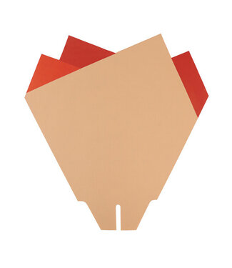 4A Housses Rouges Magnolia | Dimensions 33 x 33 centimètres | Par 50 pièces