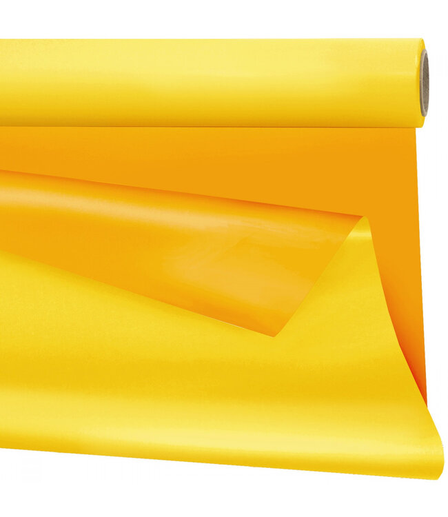 Gelb-orange Folie auf Rolle zweifarbig | Breite 80 Zentimeter | Länge 40 Meter | Pro Stück bestellbar