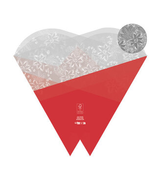 4A Red pre-folded covers Alba | Length 44 centimetres | Per 50 pieces