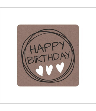 4A Labels Sticker 39mm x250 Happy Birthday ( x 1 )
