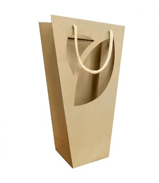 4A Sacs bruns Bohème | Dimensions 11 x 11 x 35 centimètres | Par 10 pièces