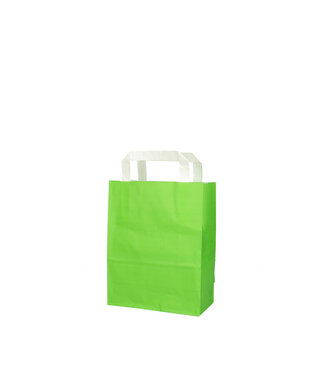 4A Light green paper bags | Size 18 x 8 x 23 centimetres | Per 50 pieces