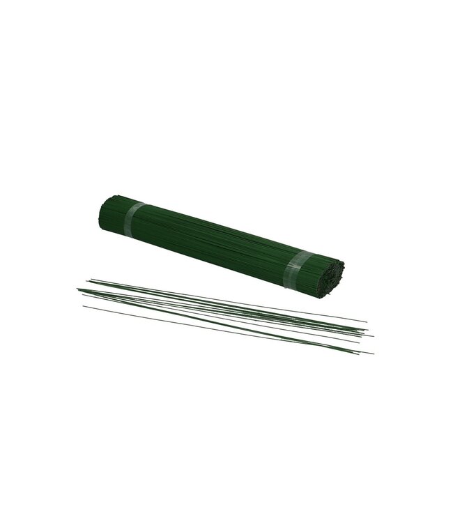Dark green lacquered floral wire stub | Diameter 10 millimetres | Length 30 centimetres | Weight 2.5 kilos | Available for individual purchase