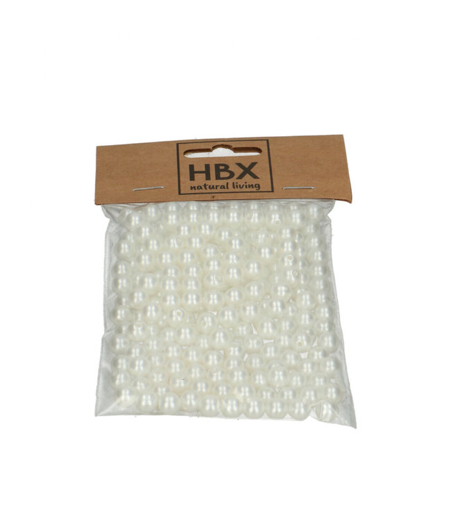 White natural decoration pearls | Diameter 8 millimetres | Weight 50 grams | Available for individual purchase