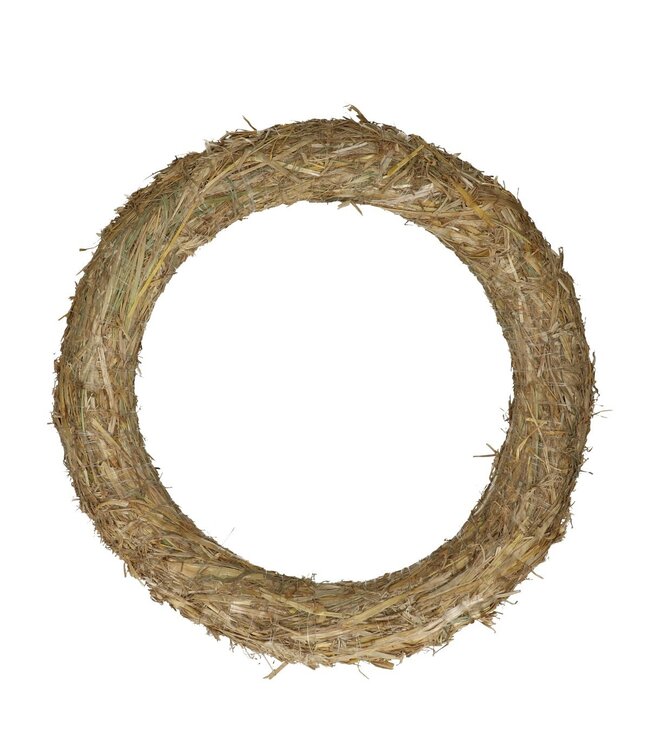 Couronne de paille naturelle | Diamètre 40 centimètres | Commande par 10 pièces