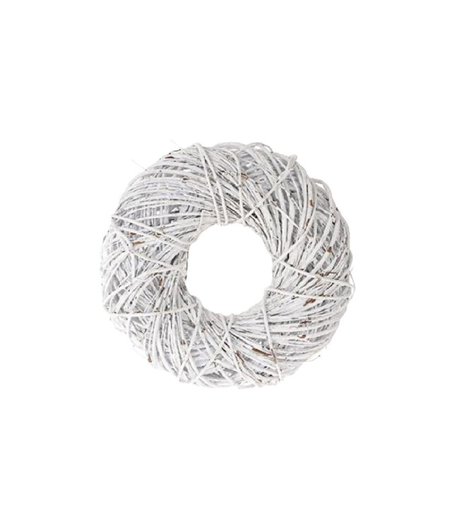 White Natural Twister Wreath | Diameter 50 centimetres | Available to order per piece