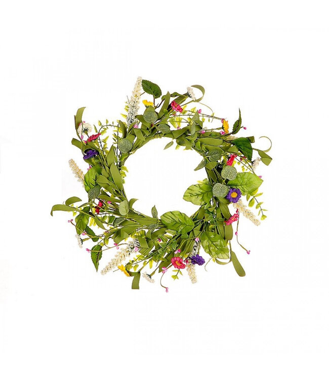 Krans d40cm zijde Blooming spring ( x 1 )