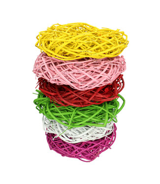 4A Couronne de Cornouiller aux couleurs mélangées | Branches de Cornus | Diamètre 30 centimètres | Par 6 pièces