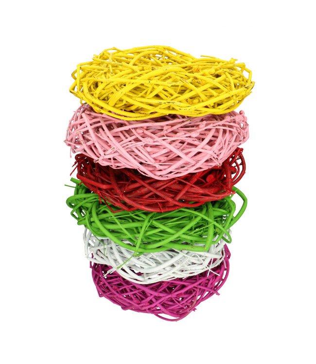 Couronne de Cornouiller aux couleurs mélangées | Branches de Cornus | Diamètre 30 centimètres | À commander par 6 pièces