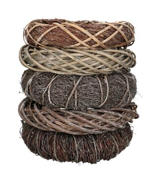 4A Krans d40cm Stack assorti ( x 5 )